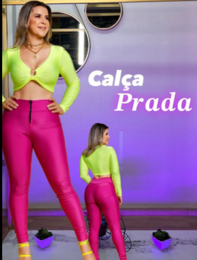 Calça Zíper Trator Prada